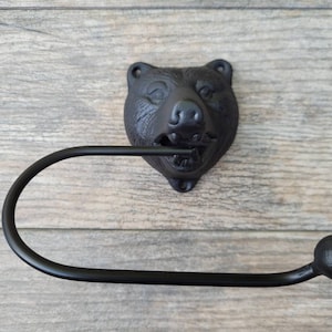 Porta carta igienica da bagno Black Bear, SCEGLI IL TUO COLORE, porta carta igienica Chicago Bears, porta asciugamani Nature, accessorio da bagno Ranch Rustic Baylor Bears