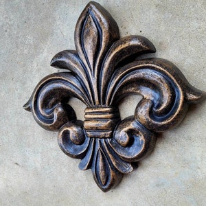 Fleur de Lis Wandtafel WÄHLEN SIE IHRE FARBE Alte Welt, Toskanischer, Französischer Land, mittelalterliches Wohndekor. Königliche Königin FleurDeLisJunkie Bild 3