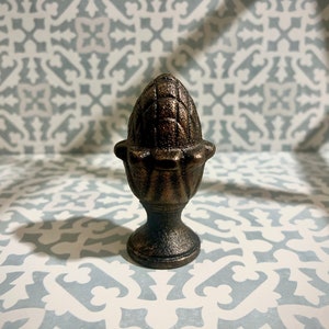 Cast Iron Pineapple Spear Finial Decor | PICK YOUR COLOR | Hardware Garden Backyard Decor Supplies Finials Top, mantel decor, office.
