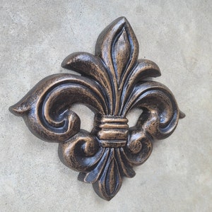 Fleur de Lis Wandtafel WÄHLEN SIE IHRE FARBE Alte Welt, Toskanischer, Französischer Land, mittelalterliches Wohndekor. Königliche Königin FleurDeLisJunkie Bild 7