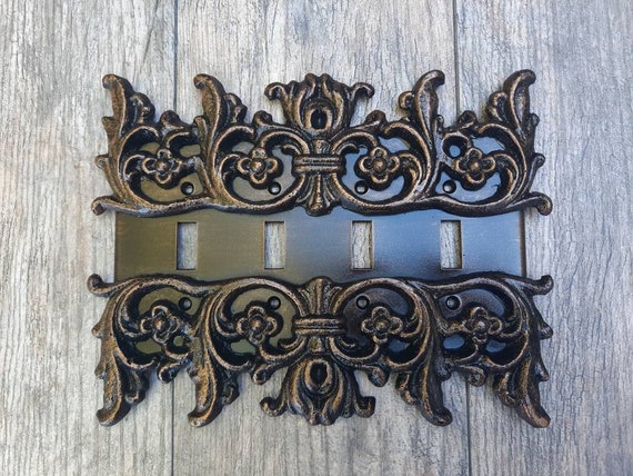 GALLO 『Switch Plantation Sahib』　大皿　5枚 Quad Toggle Swtich Plate Cover | PICK YOUR COLOR | Four Gang