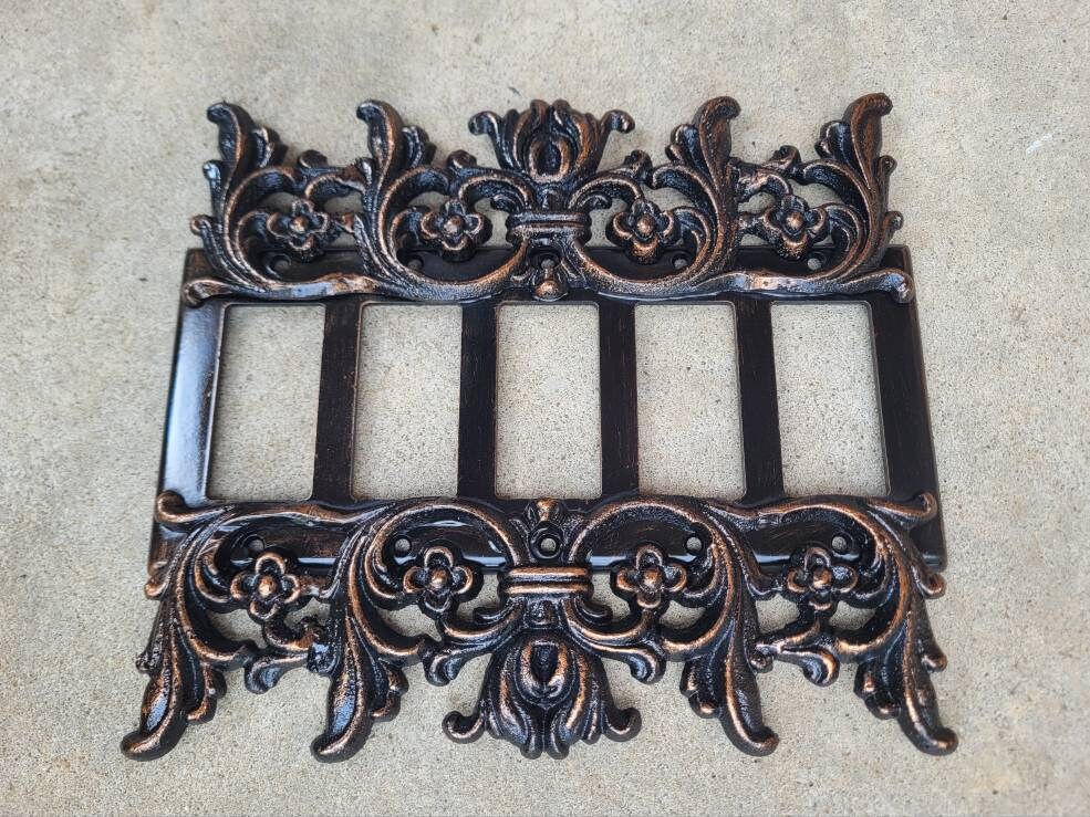 Five Rocker Plate | PICK YOUR COLOR | 5 Rocker Cover | Five Gang Rocker ...