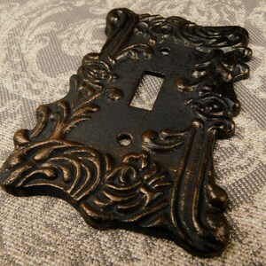 Ornate Single Toggle Light Switch Cover, PICK YOUR COLOR, One Toggle ...