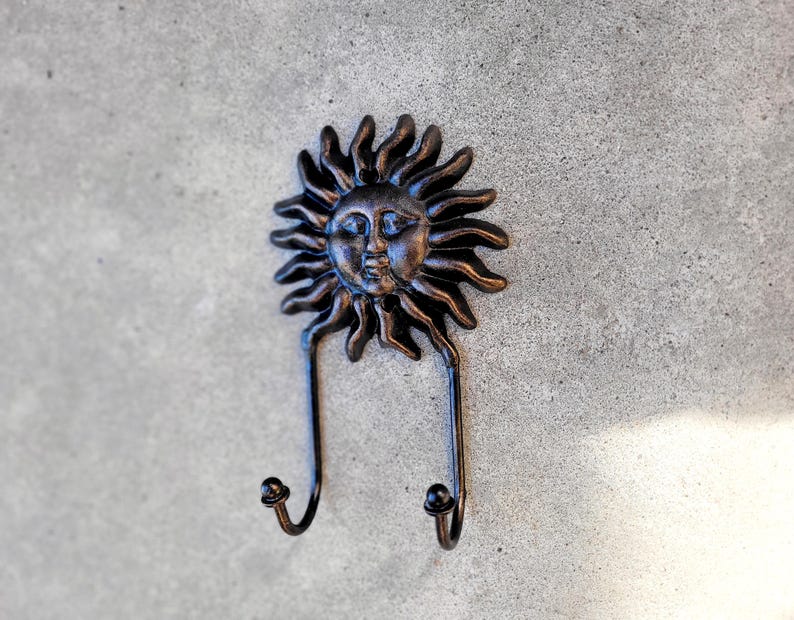 Sun Hooks, Towel Wall Hook Hangers, Iron Sun Organization Hooks