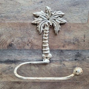 Palme Toilettenpapierhalter TP Halter, Toilettenpapierhalter, Natur, Wandhaken, Strandhaus, Haus am See Badezimmer Dekor, Badewannenzubehör