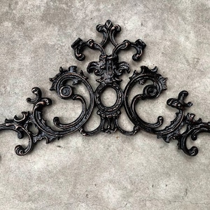 26 inches wide Metal Topper - PICK YOUR COLOR -  Wall Plaque / Wall Decor Old World Tuscan Medieval Decor