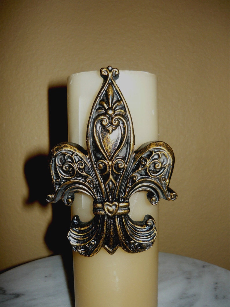 Set of 6 Fleur de Lis Candle Pins FREE USA SHIPPING Candle Etsy