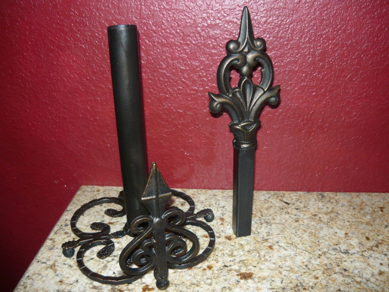 Iron Countertop Paper Towel Holder Standing for Kitchen Etsy