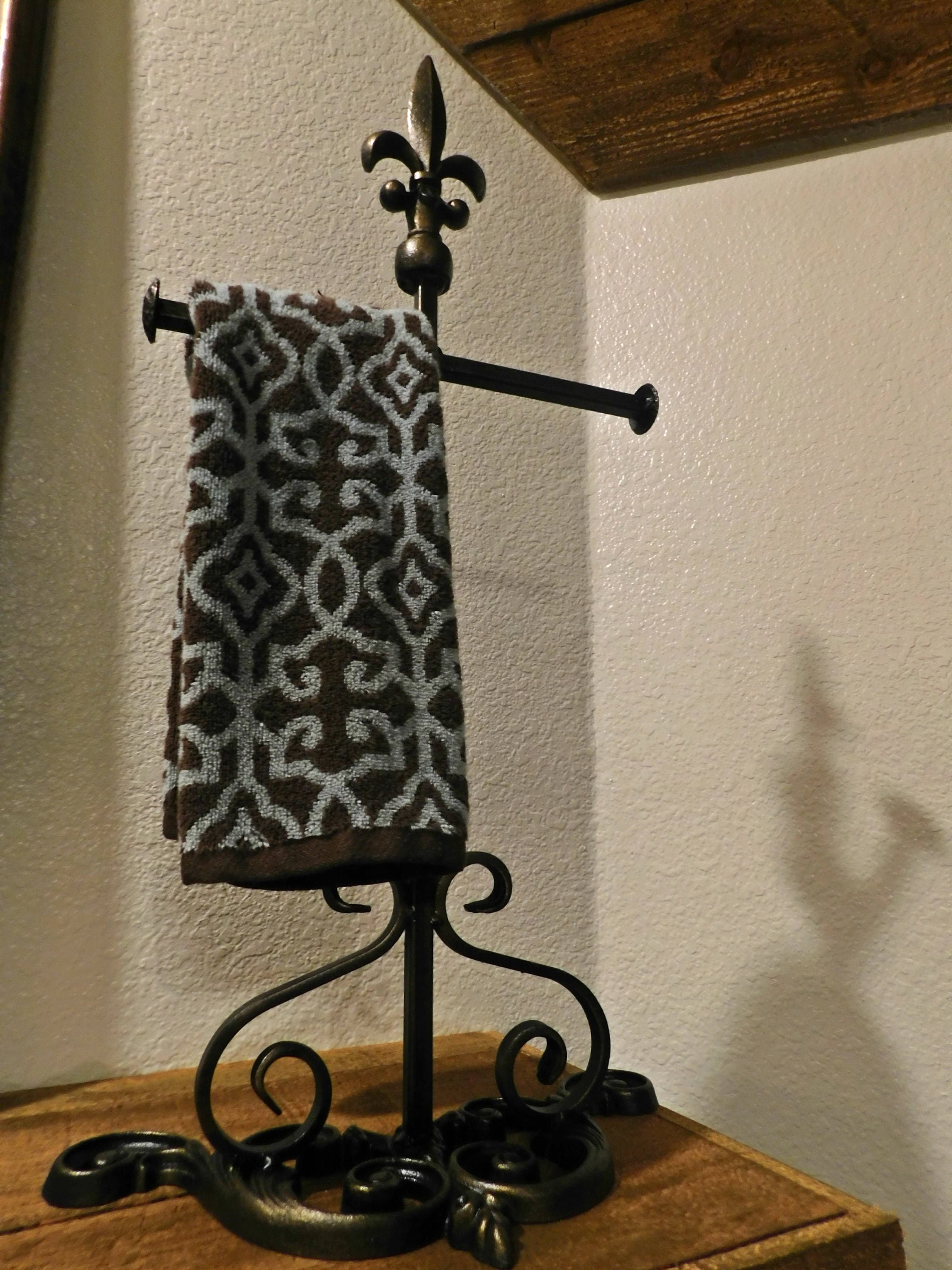 Free standing towel holder kitchen towel holder countertop Etsy