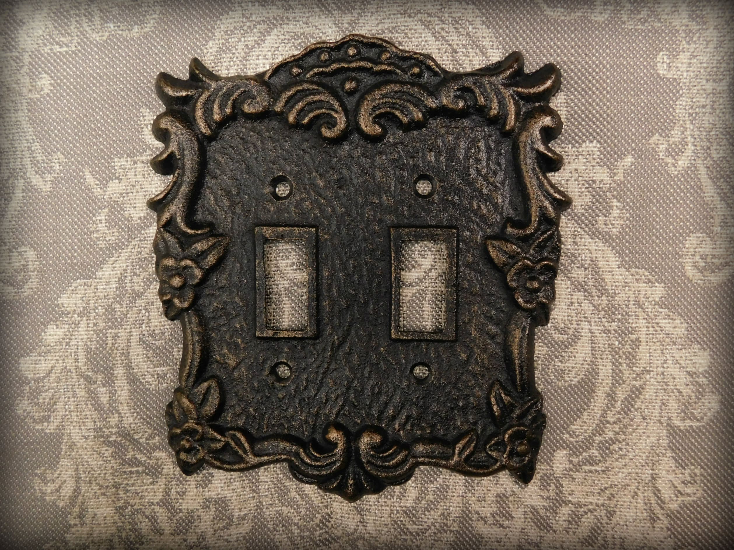 Ornate Double Toggle Light Switch Plate for Wall Art and | Etsy