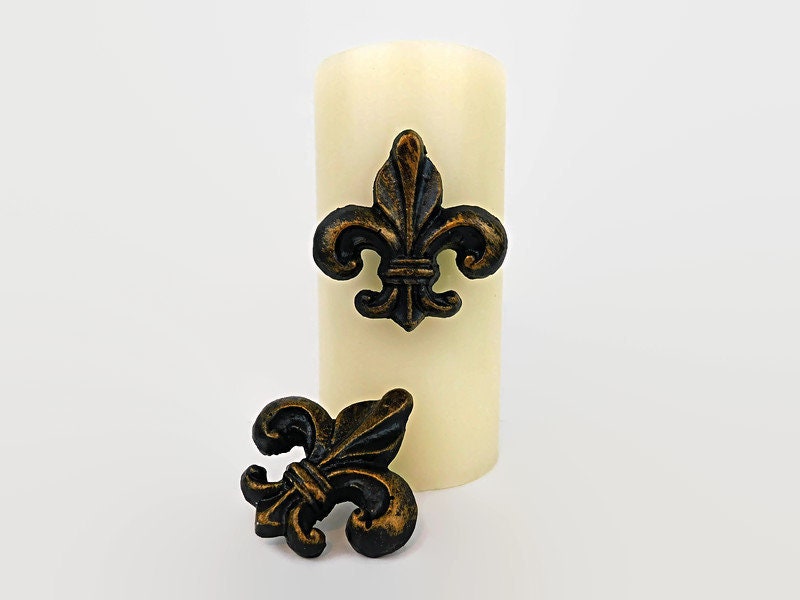 Old World Saints New Orleans Fleur de Lis Candle Pin for Pillar Candles NOLA 