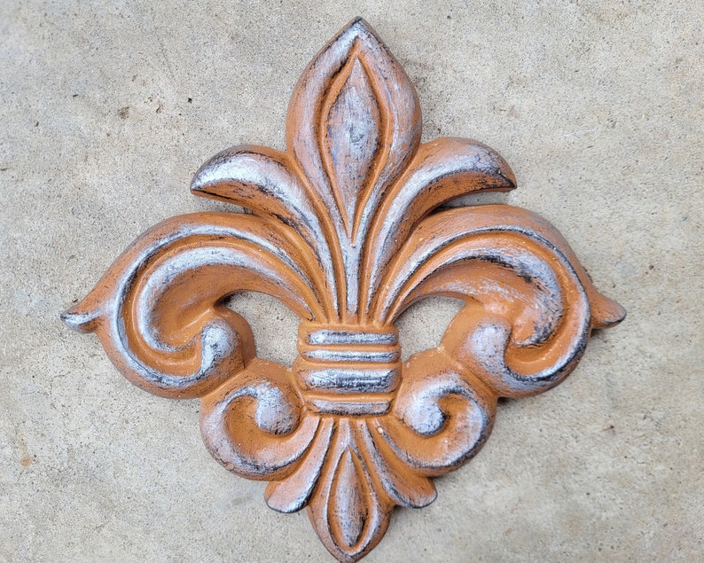 Fleur de Lis Wall plaque PICK YOUR COLOR Old World, Tuscan, French Country, Medieval Home Decor. Royal Queen King FleurDeLisJunkie image 1