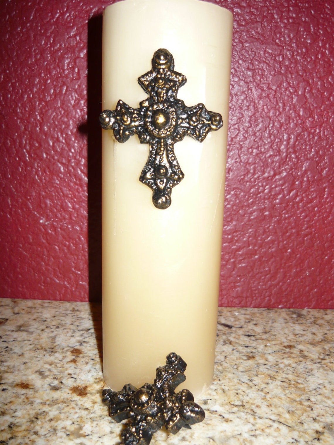 Set of 2 Cross Candle Pins FREE USA SHIPPING Tuscan Etsy