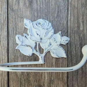 Porta carta igienica Porta fazzoletti rosa, SCEGLI IL TUO COLORE, Appendi carta igienica, Bagno in stile cottage, Accessori per il bagno in metallo Shabby chic, Vittoriano