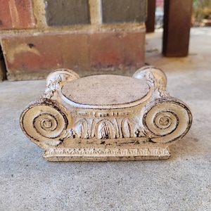 Candleholder | PICK YOUR COLOR |  Pillar | Capital | Riser | Rose Bowl Riser | Old World | Medieval | Traditional | FleurDeLisJunkie