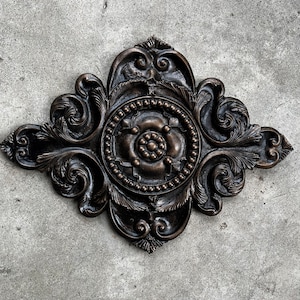 Architectural Wall Medallion | Wall Plaque | Plaster | Home Decor | PICK YOUR COLOR | FleurDeLisJunkie | French Country | Tuscan Wall Decor