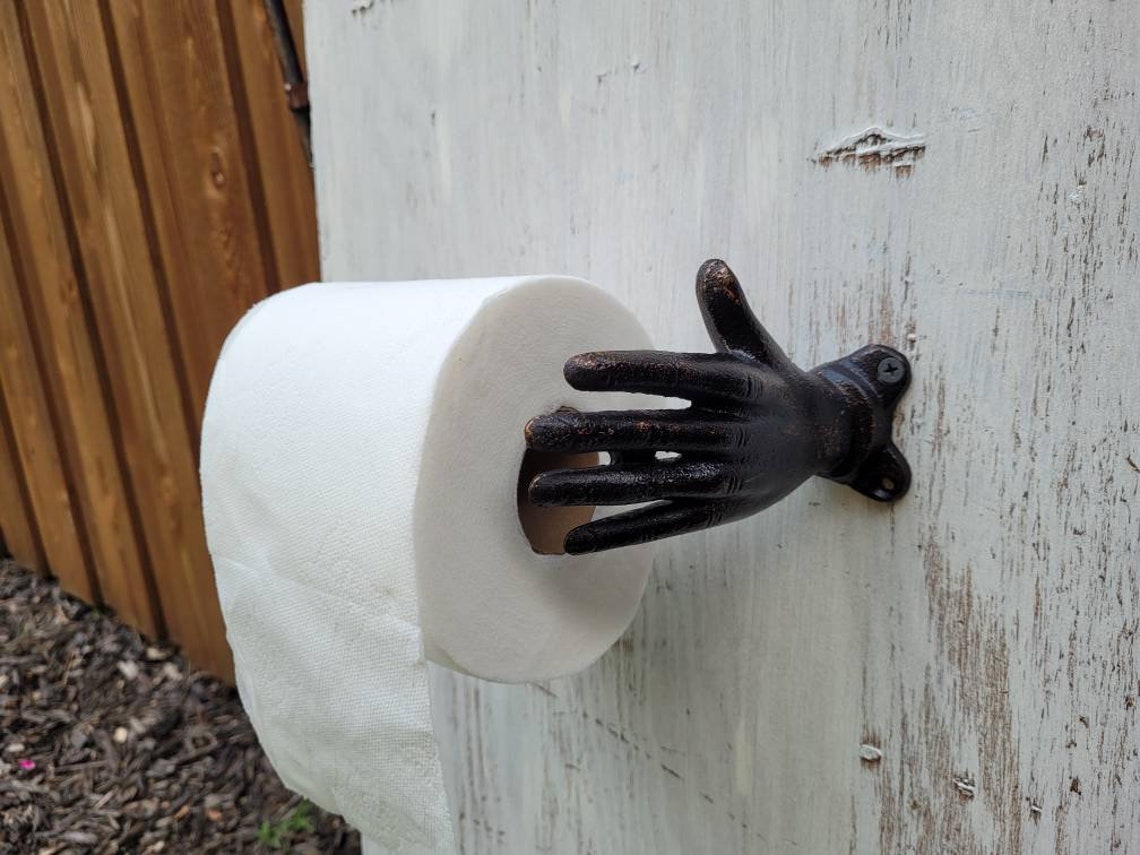 Hand Toilet Paper Holder TP Holder Toilet Tissue Holder Etsy