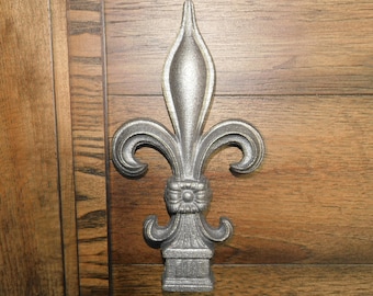 Extra large cast iron fleur de lis finial | PICK YOUR COLOR | Fleur de Lis | Finial | Arrow | FleurDeLisJunkie | French Country | Tuscan