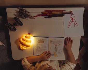 Luminária Croissant XL Real com Fio - Decoração Artesanal Estoniana Feita à Mão