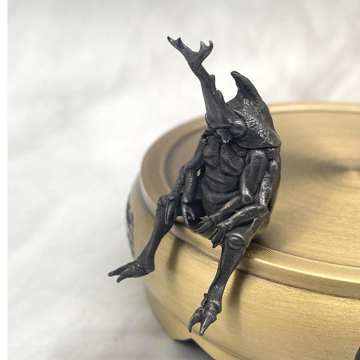 Brass Stag Beetle Figurine