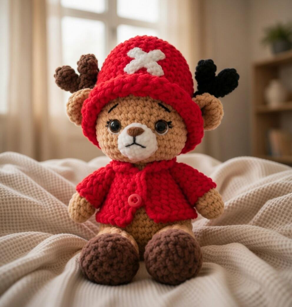 Tony Tony Chopper Crochet Pattern – Straw Hat Pirates Amigurumi Pattern ...