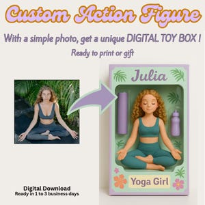 Custom Digital Action Figure Portrait – Personalized AI Photo to Figure – Unique Downloadable Gift