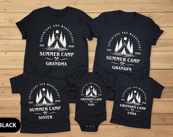 Summer Camp Shirt, Family matching Camping Shirts, Grandpa Camp Shirt, Grandma Camp Shirts, Custom Summer Camp Shirt, 2026 Camp Shirt