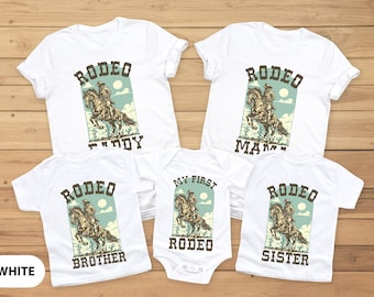 My First Rodeo 1st Birthday Shirt: Western Cowboy Outfit