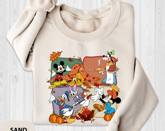 Mickey and Friends Thanksgiving Sweatshirt: Disneyland Holiday Apparel