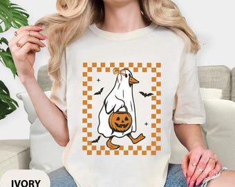 Comfort Colors Halloween Goose Shirt: Spooky Fall Tee