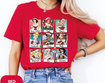 All Princess Christmas Shirt, Magical Kingdom, Magical Christmas Shirt Doodle, Disney Christmas Princess Shirt, Family Christmas Shirt