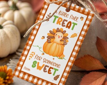 Editable Fall Treat Tag, Fall Appreciation Thank You Tags, Printable Thanksgiving Favors, Fall Teacher Gift Tag