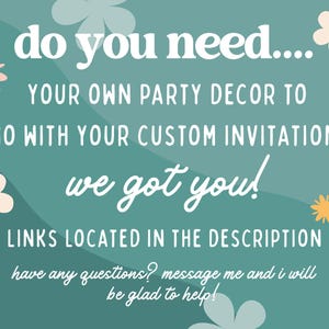 Custom Invitation, Made To Order Invitation, Custom Order Request, Customized Digital Birthday Invitation, Personalized Request Order image 3