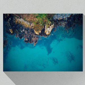 Photography Print of Jersey&#39;s Rocky Coastline