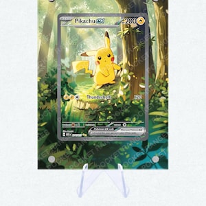 Pikachu ex 276/217 SIR, Héros ascensionnés - Grande vitrine d'illustrations Pokémon
