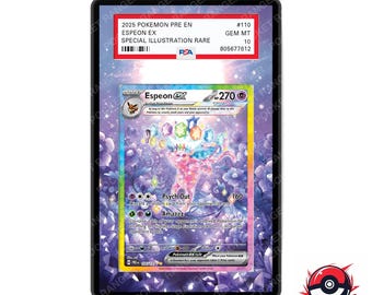 Espeon ex Evoluciones prismáticas - Vitrina de arte extendido de Pokémon
