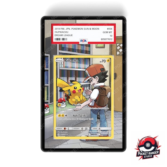 Pikachu 054 Dream League / Cosmic Eclipse - Pokmon Extended Artwork PSA  Graded Display Case - Etsy