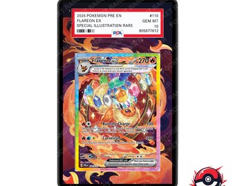 Flareon Ex Evoluciones Prismáticas - Vitrina de Arte Extendido de Pokémon