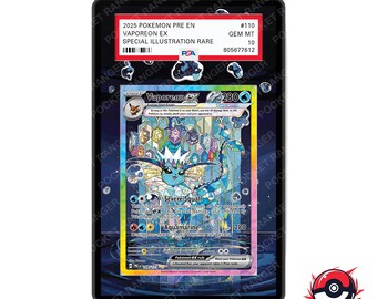 Vaporeon ex Evoluciones prismáticas - Vitrina de arte extendido de Pokémon