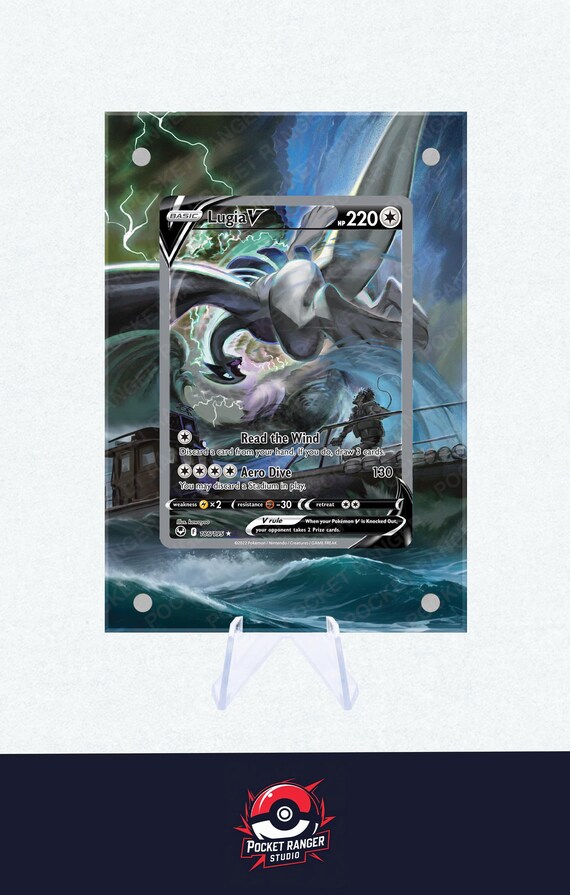Lugia V 186/195 - Pokmon Extended Artwork Display Case - Etsy