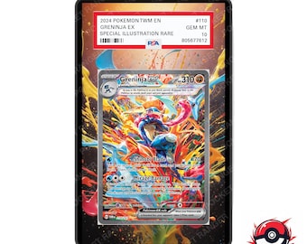Greninja ex Twilight Masquerade - Vitrina de arte extendido de Pokémon