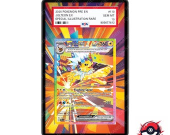 Jolteon ex Evoluciones prismáticas - Vitrina de arte extendido de Pokémon