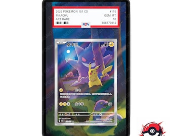 Pikachu n.° 172 Pokémon Escarlata y Violeta Chino 151 - Vitrina con ilustraciones extendidas de Pokémon