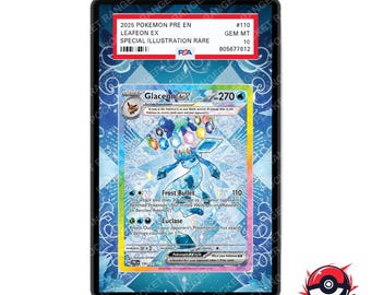 Glaceon ex Evoluciones prismáticas - Vitrina de arte extendido de Pokémon