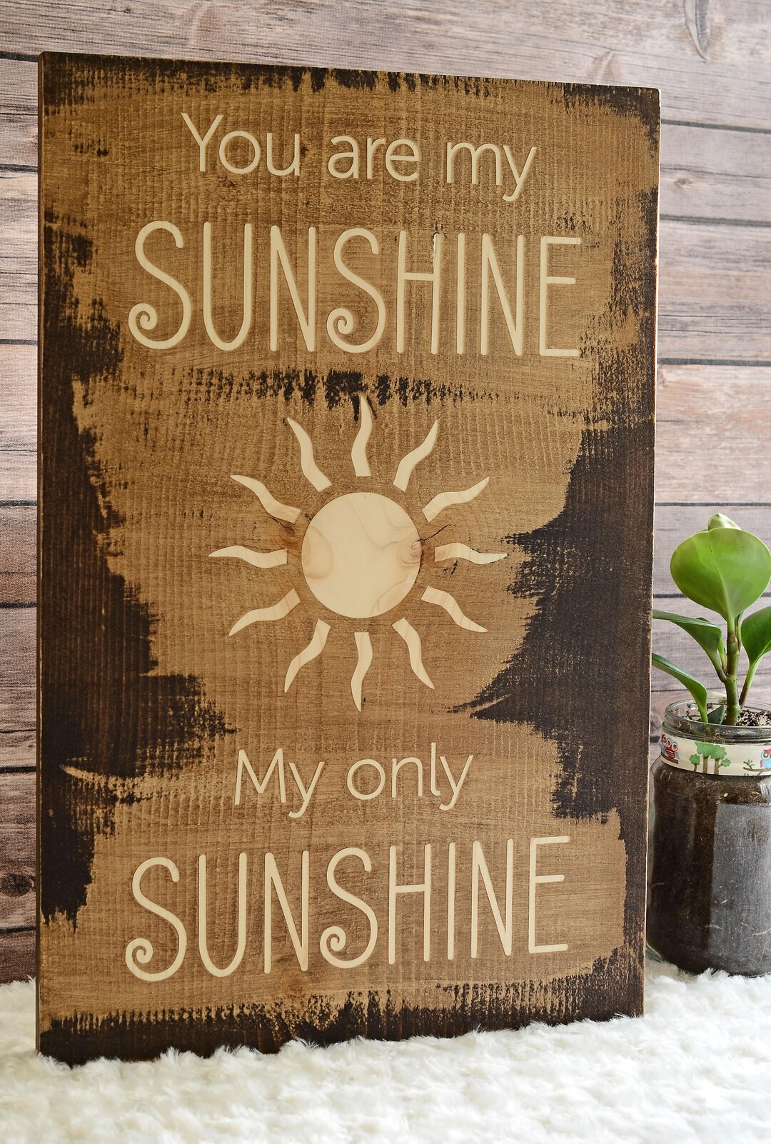 You Are My Sunshine/ Wall Decor/ Wall Display/ Wood Sign/ Etsy