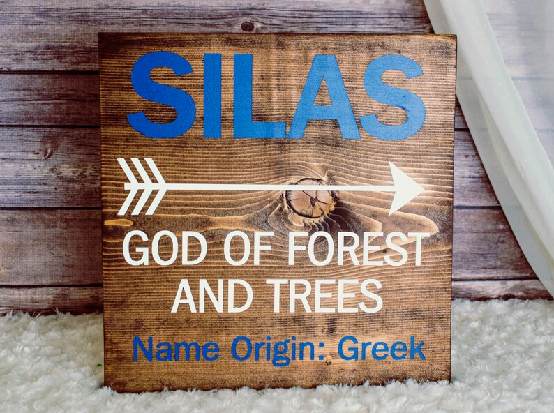 Silas Name Handmade 11x11 Wood Sign/ Wall Decor/ Wall Etsy