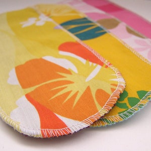 Cloth Menstrual Pantyliner 3pcs SAMPLER SET Hawaiian Print image 9