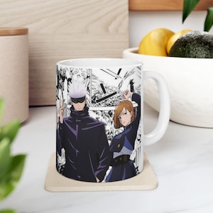 Jujutsu Kaisen Anime Mug: Vibrant Colors, Sleek Design