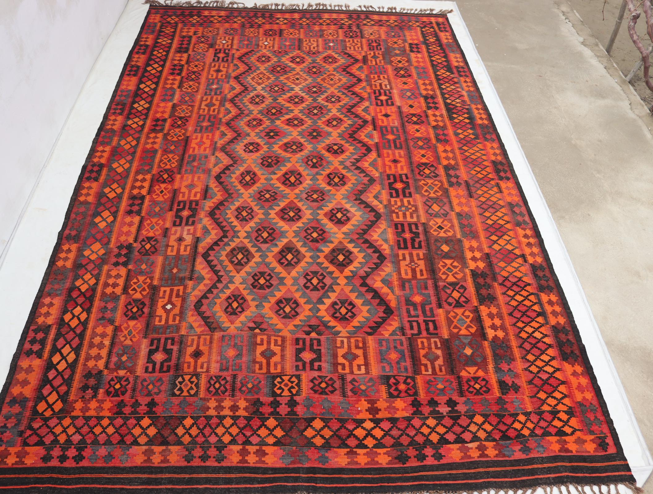 Afghan Kilim Rug - Etsy