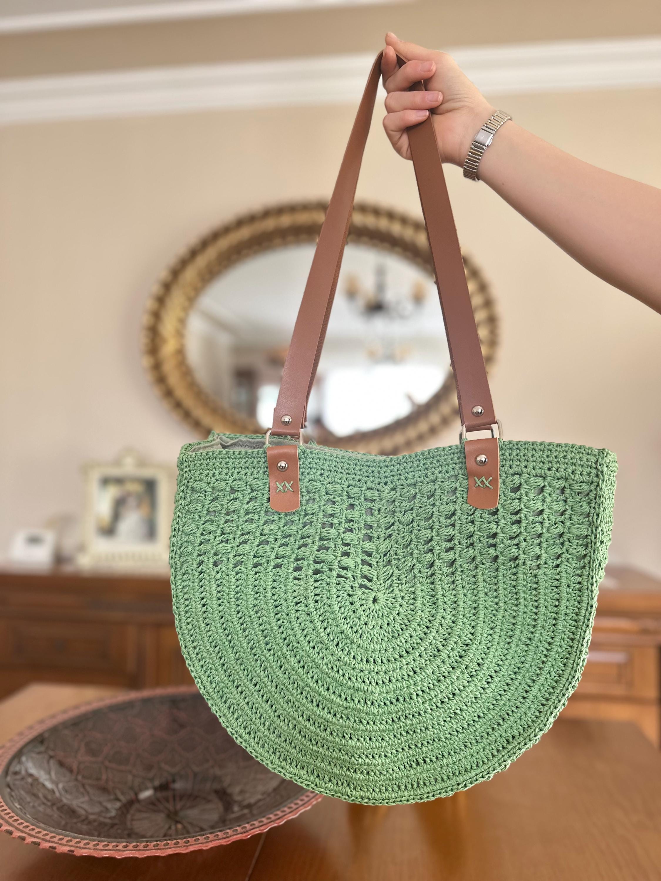 Green - Handcrafted Cotton Small Hand Bag 10